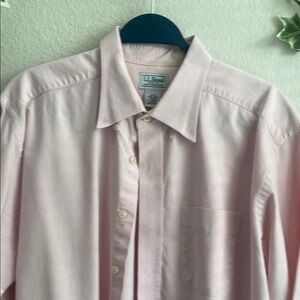 LL Bean Pink Casual Button Down Shirt